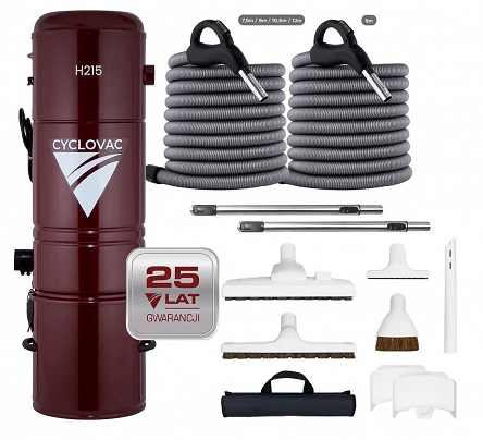 Cyclo Vac H215 + Zestaw MAGNUM MAX x2 z wężami 9/10m lub 12m - 25 lat gwarancji!