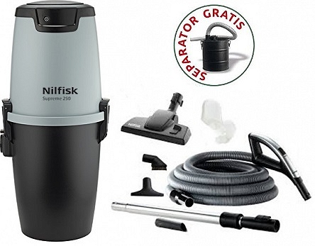 Nilfisk Supreme 250 + Zestaw sprzątający 12m Wireless+ + Separator kominkowy GRATIS !!!