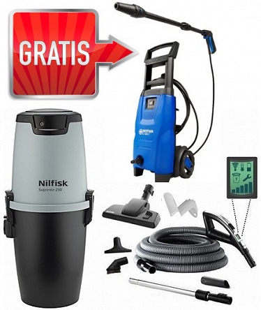 Nilfisk Supreme 150 + Zestaw sprzątający 9m DeluXe + Myjka Nilfisk C120 bar GRATIS !!!